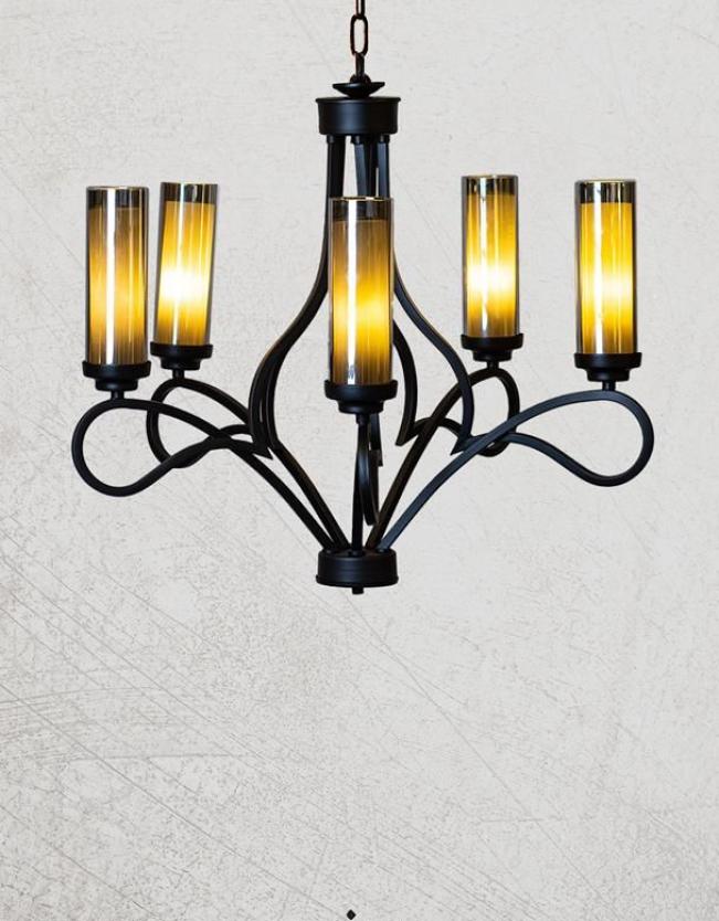 لوستر 6 شاخه نیلوفر